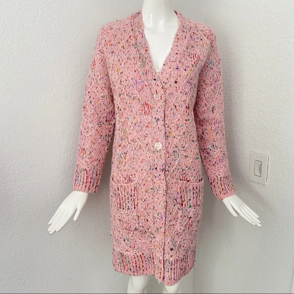 Chanel multicolor sequin sweater